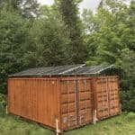 Off grid solar storage containers.