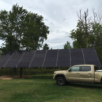 Peninsula Solar truck and panels.