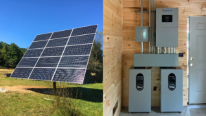 Peninsula Solar battery backup and grid-tied solar installation Northern Michigan