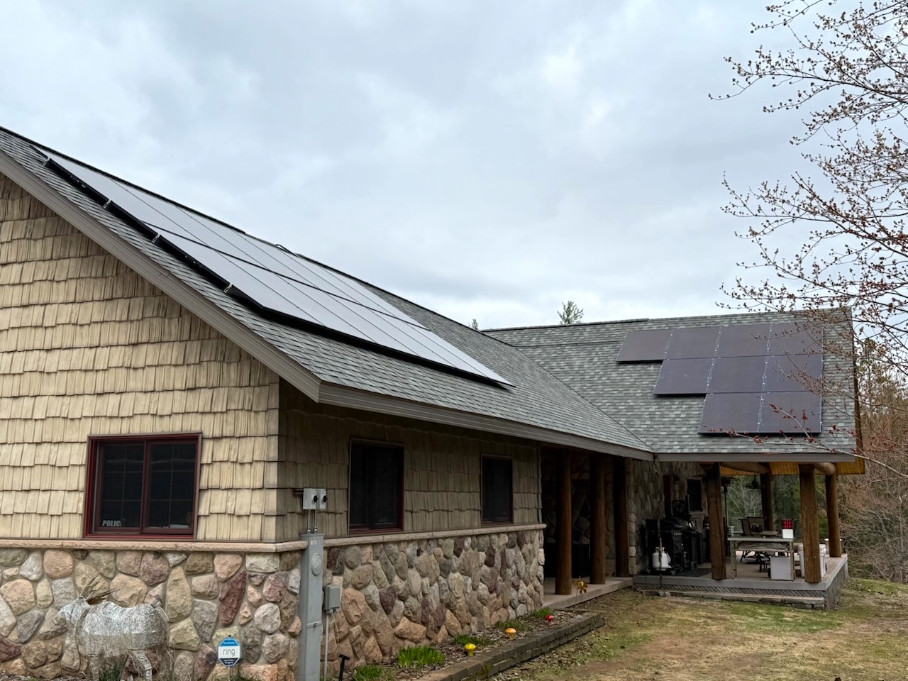 Residential roof mount for seasonal property in Marquette, MI