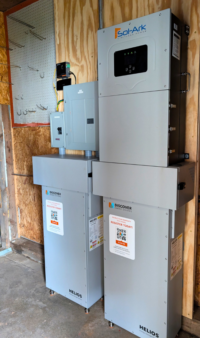 Battery backup system installation for a remote property in the Keweenaw Peninsula in Michigan's Upper Peninsula