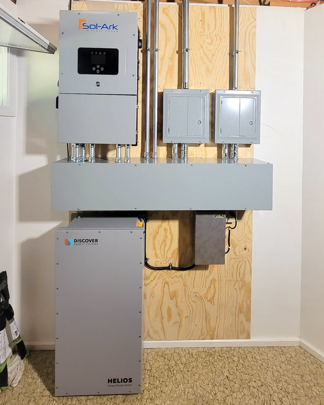 Battery backup installation for a residential home in Traverse City, MI